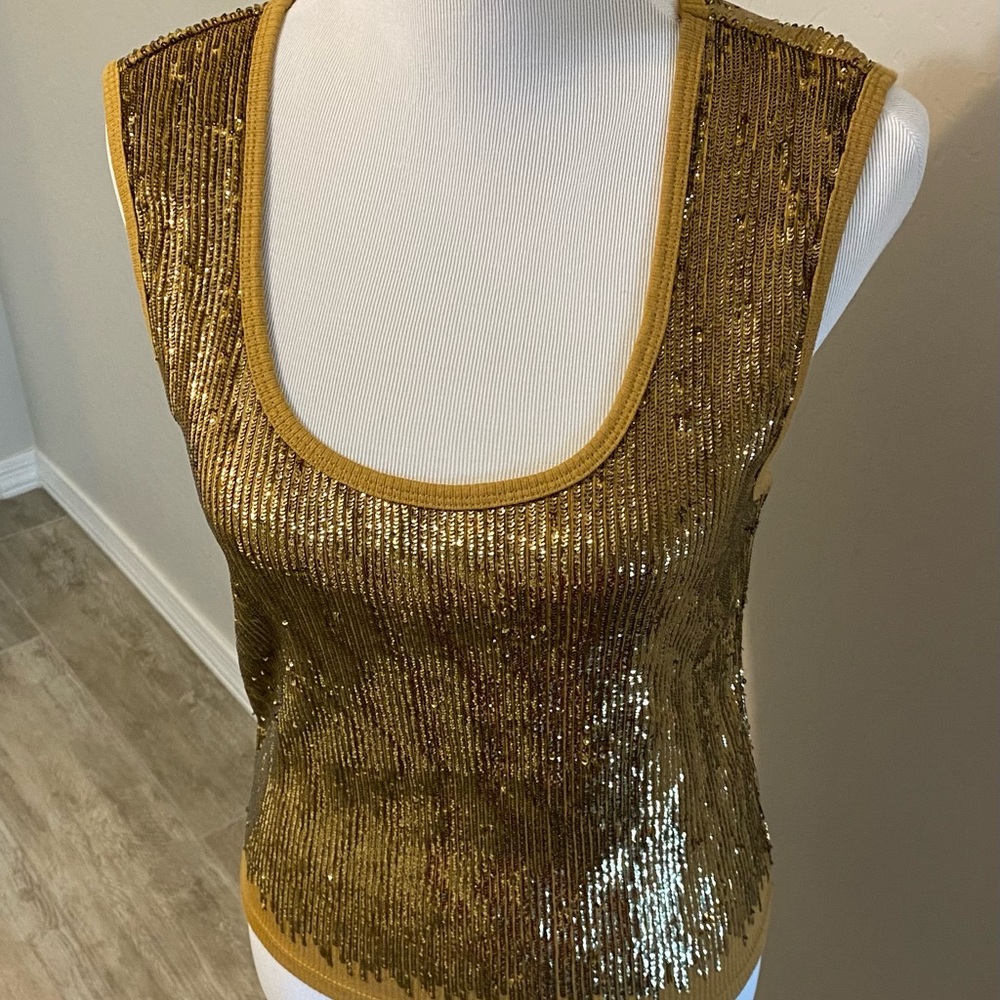 JCrew Vintage rib sequin-embellished tank top/LIKE NEW MISSING TAGS